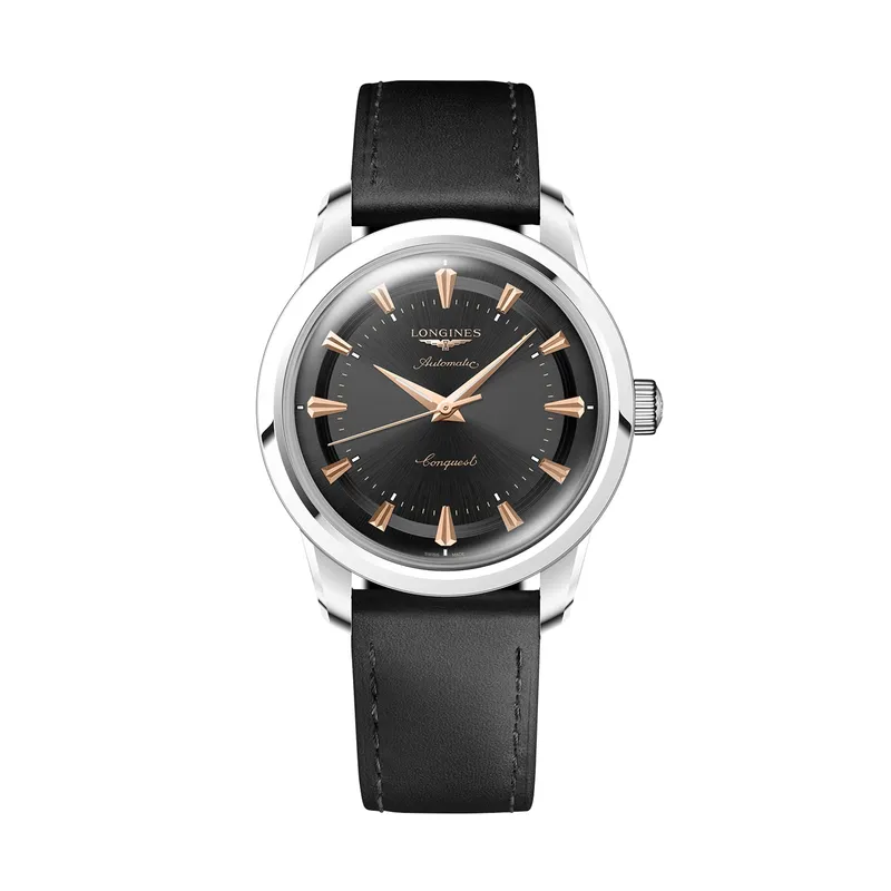 Longines Conquest Heritage 38mm Mens Watch Black