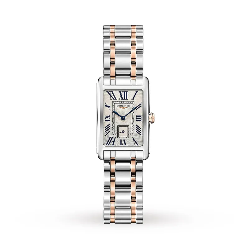 Longines DolceVita 21mm Stainless Steel with 18k Pink Gold Ladies Watch