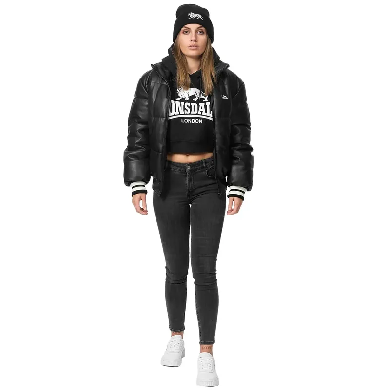 Women's parka Lonsdale Hybrasal Noir 2XL