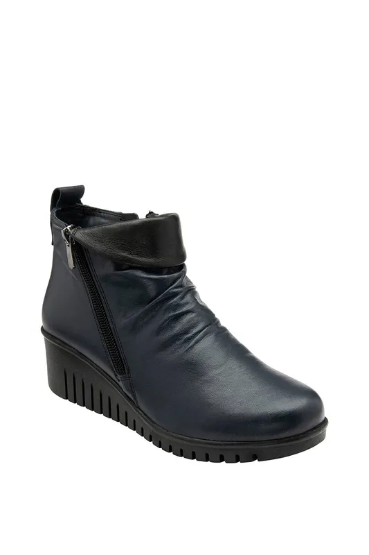 Lotus Women's Cordelia Womens Ankle Boots - Navy - Size: 5