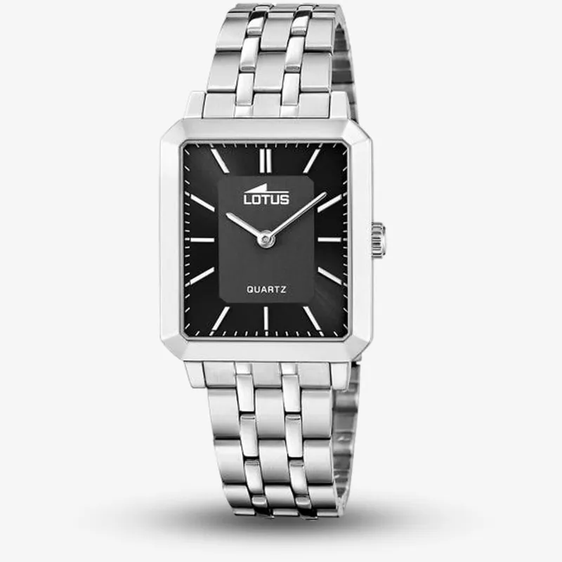Lotus Women's Square Watch L18980 in Black - Black
