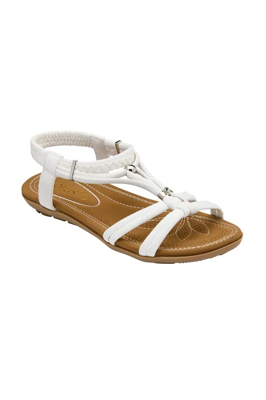 Lotus Women's Domenica Womens Sandals - White - Size: 3