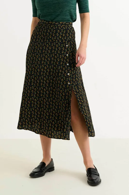 Louche Barney Floral 13 Printed Midi Skirt