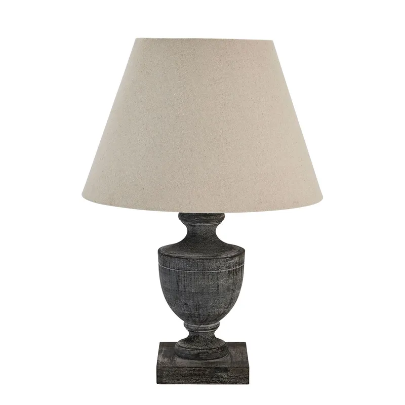 Hill Incia Urn Wooden Table Lamp
