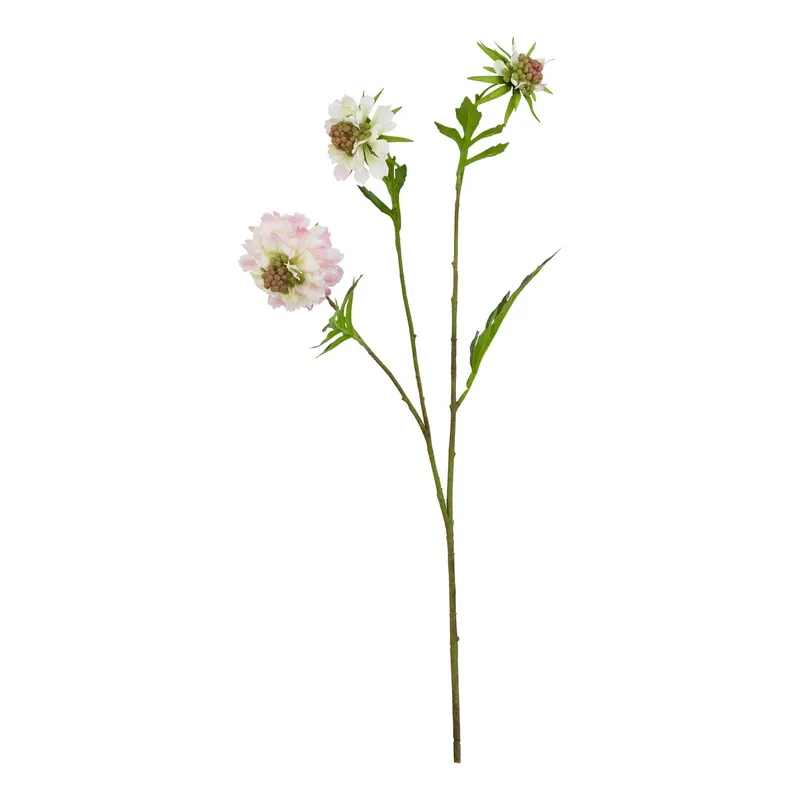 Love Lace Pale Pink Scabious Stem Artificial Flower Pink