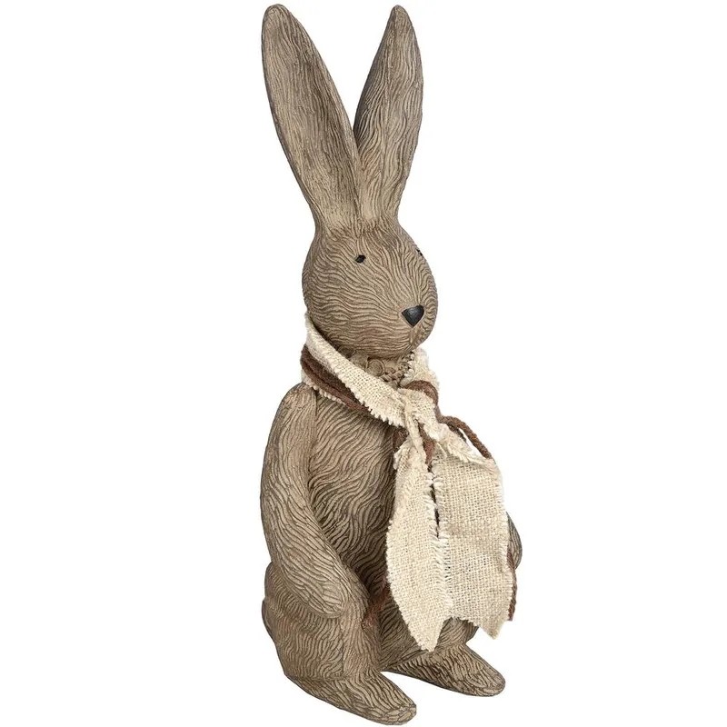 Love Lace Winter Bunny Rabbit - Small in Brown Brown