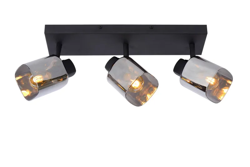 Lucide Lighting Alion Classic Ceiling Spotlight Bar - 3xE14 - Black
