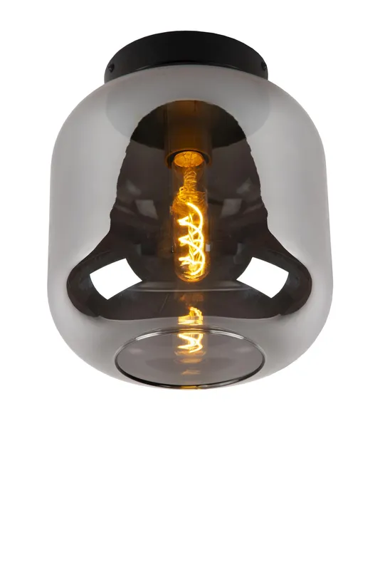Lucide 'Joanet' Dimmable Stylish Indoor Rotatable Flush Ceiling Light 1xE27 in Grey Grey