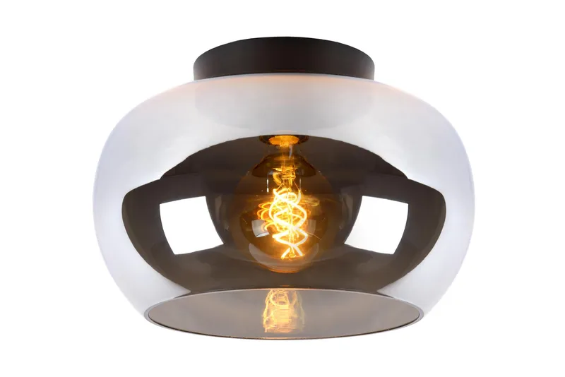 Lucide 'Judi' Dimmable Stylish Indoor Rotatable Flush Ceiling Light 1xE27 in Grey Grey
