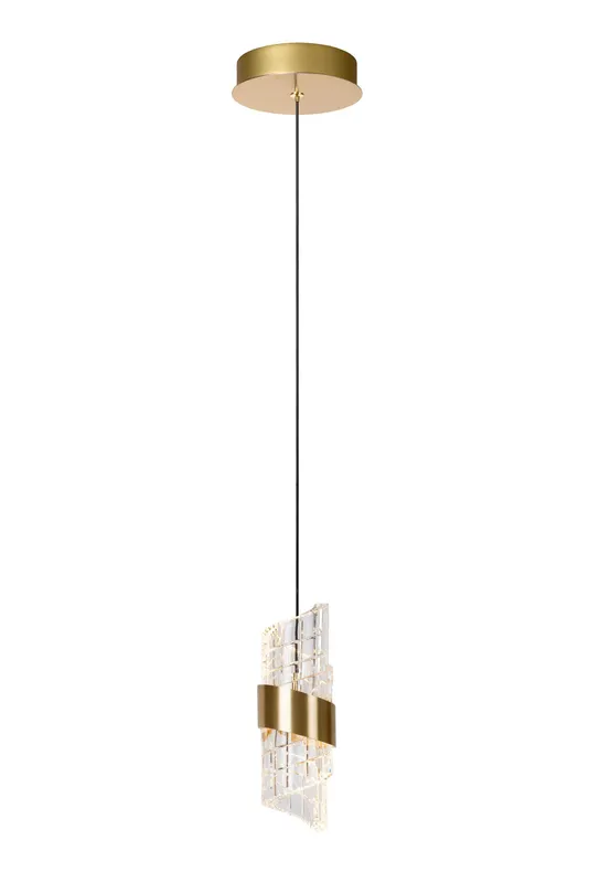Lucide 'Kligande' Non Dimmable Adjustable Indoor Stylish LED Pendant Light in Yellow Yellow