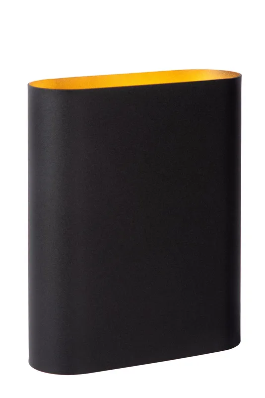 Lucide Lighting Ovalis Modern Up Down Wall Light - 2xE14 - Black