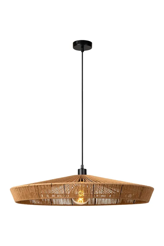 Lucide Lighting Yunkai Cottage Pendant Light - Ø 70cm - 1xE27 - Light Wood