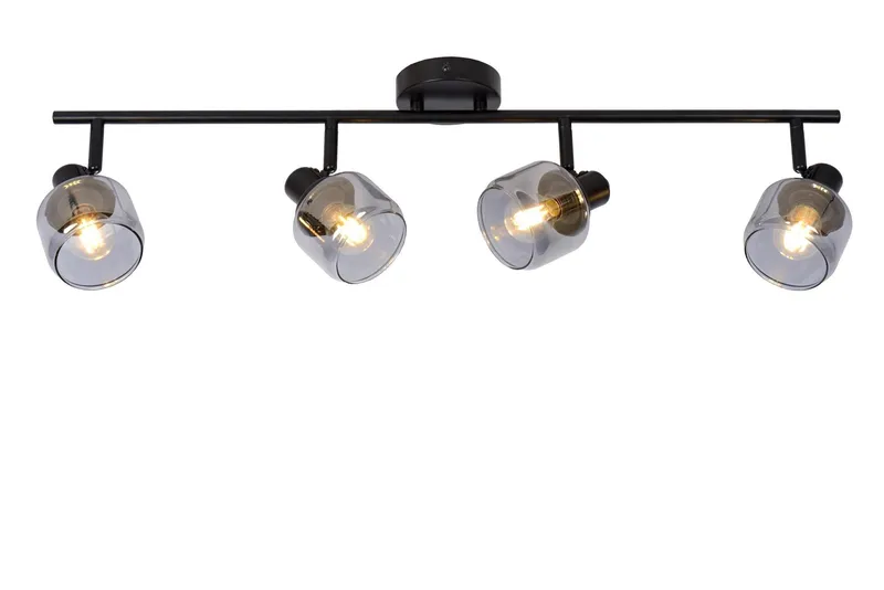 Lucide Lighting Bjorn Classic Ceiling Spotlight Bar - 4xE14 - Black