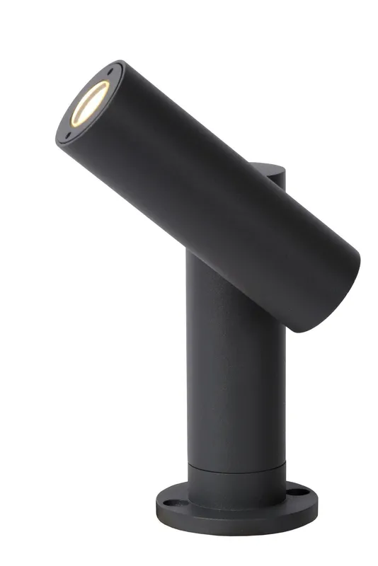 Lucide 'Tatum' Non Dimmable Tiltable Modern Garden Outdoor LED Spotlight in Black Black