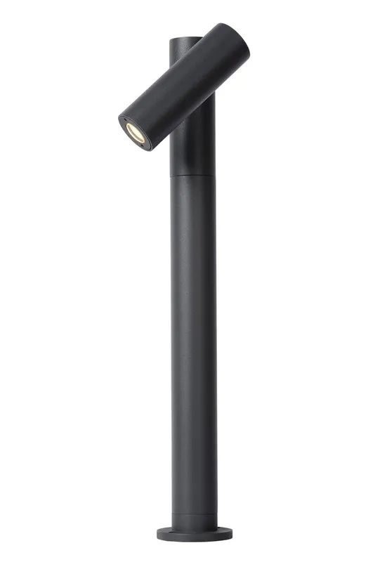 Lucide 'Tatum' Non Dimmable Tiltable Stylish Modern Outdoor LED Bollard Light in Black Black