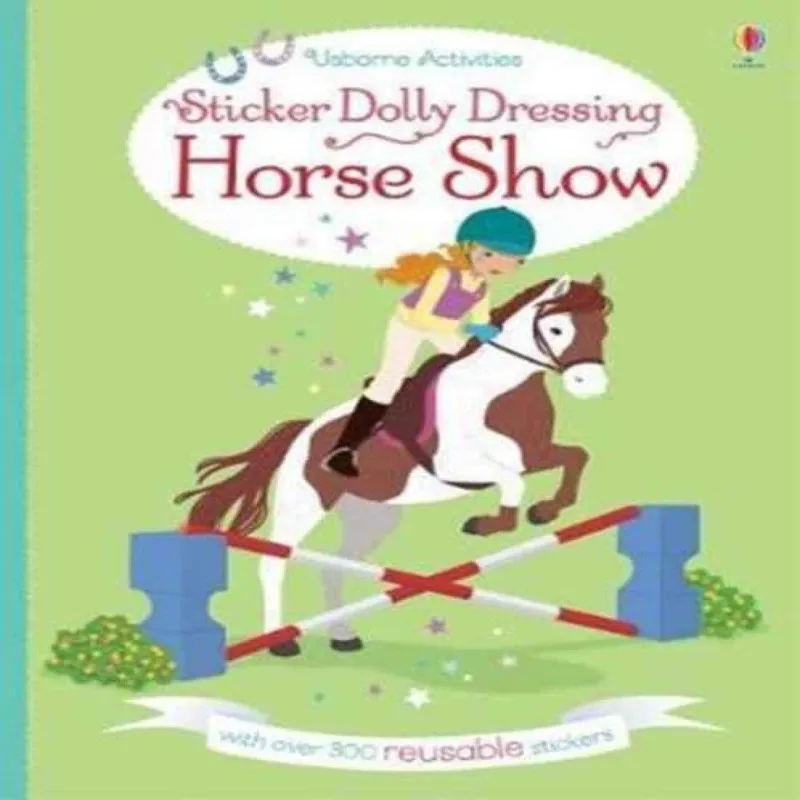 Lucy Bowman Sticker Dolly Dressing Horse Show Paperback Book Multicolor