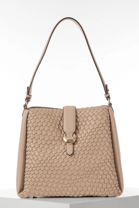 Luella Grey Women's 'Flora' Weave Hobo Bag in Taupe - Taupe