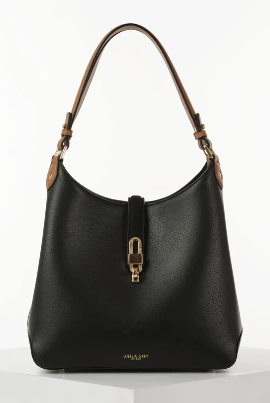 Luella Grey Women's 'Romany' Hobo Tote in Black Black