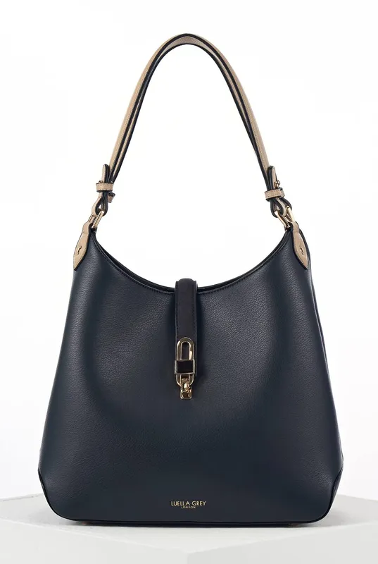 Luella Grey Women's 'Romany' Hobo Tote Bag in Navy - Navy