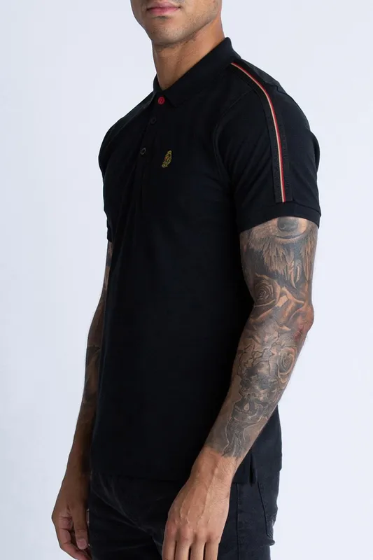 Luke 1977 Men's New Willtape Polo in Black Size: 2XL Black 2XL