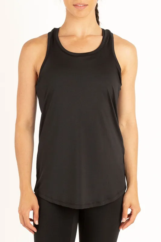 Luke 1977 Womens Row Gym Vest In Black - Size Medium
