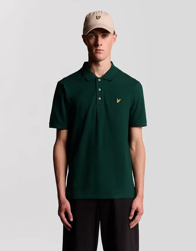 Lyle And Scott Men's Cotton Polo Shirt - Green - Size: 36