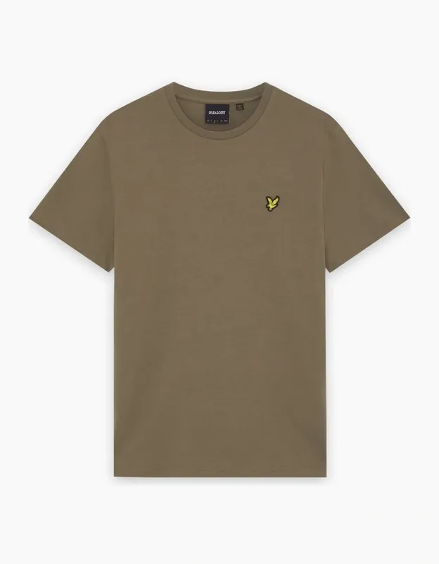 Lyle & Scott Logo Plain T-Shirt - Khaki Ash