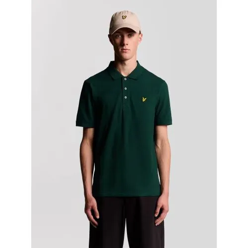Plain polo shirt Lyle & Scott Vert XL