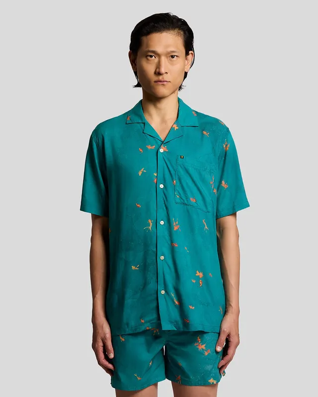 Shirt Lyle & Scott Goldfish Bleu XL