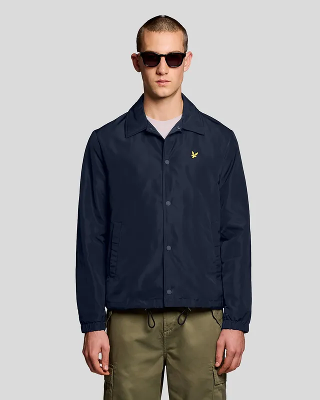 Lyle & Scott Men's Lightweight Coach Jacket in Navy