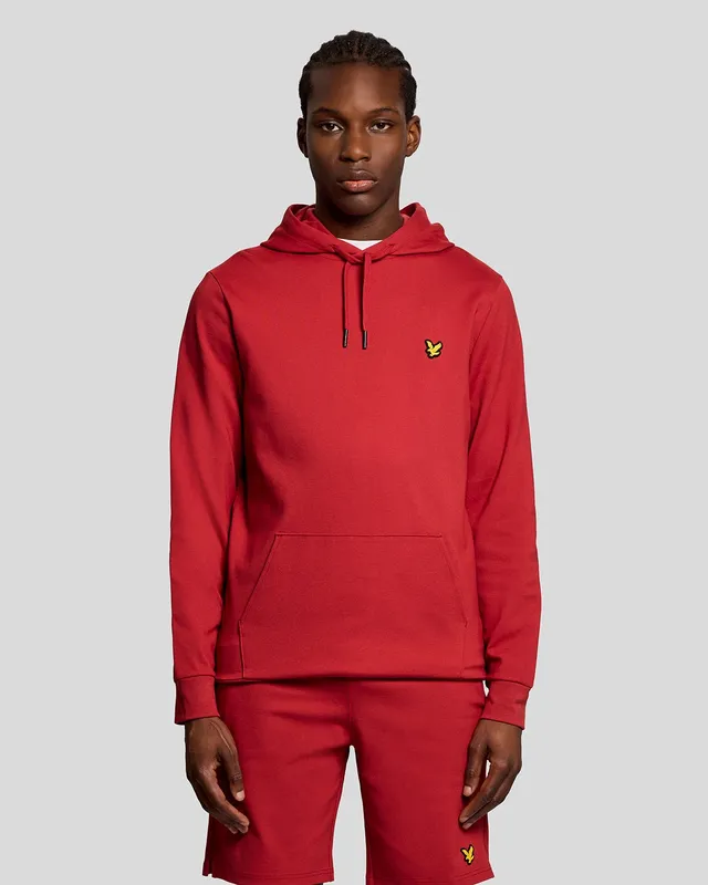 Lyle & Scott Men's Sports Lightweight Hoodie in Red