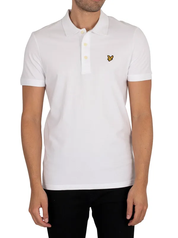 Polo shirt Lyle & Scott Plain Blanc L