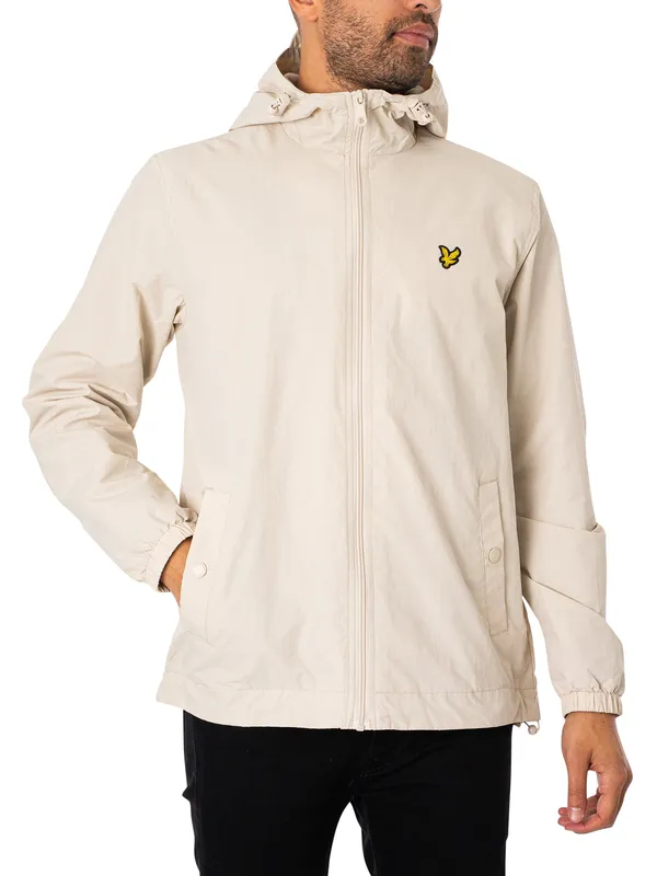 Lyle & Scott Zip Through Hooded Jacket - Cove