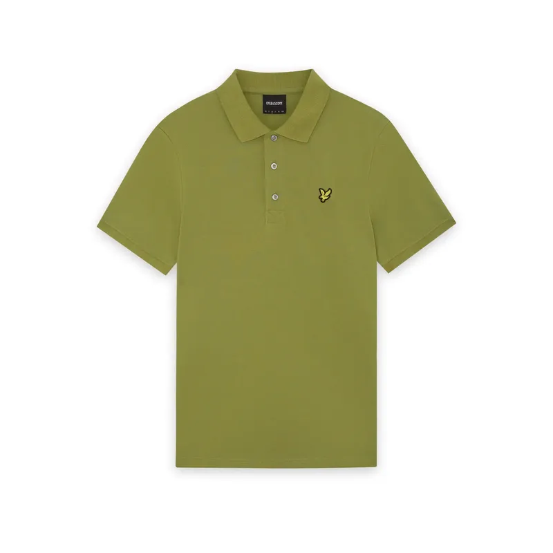 Polo Lyle & Scott Plain Vert L