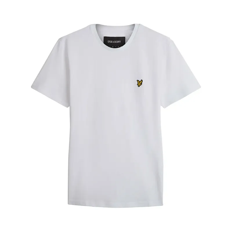 Lyle & Scott Logo Plain T-Shirt - White - Male - Size: L