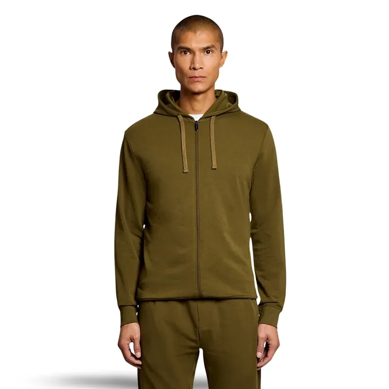 Zip-up hoodie Lyle & Scott Lightweight Vert L