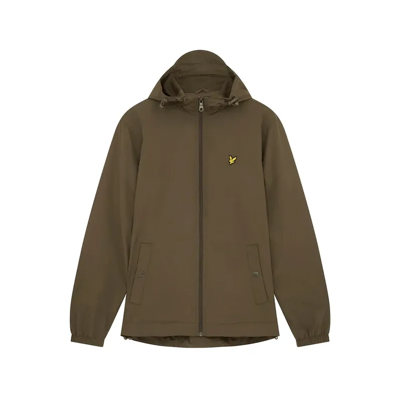 Lyle & Scott Zip Through Hooded Jacket - Olive