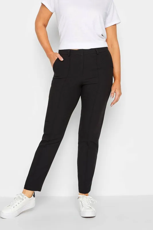 M&Co Women's Black Tapered Trousers Size: 18 - Black - Size: 18