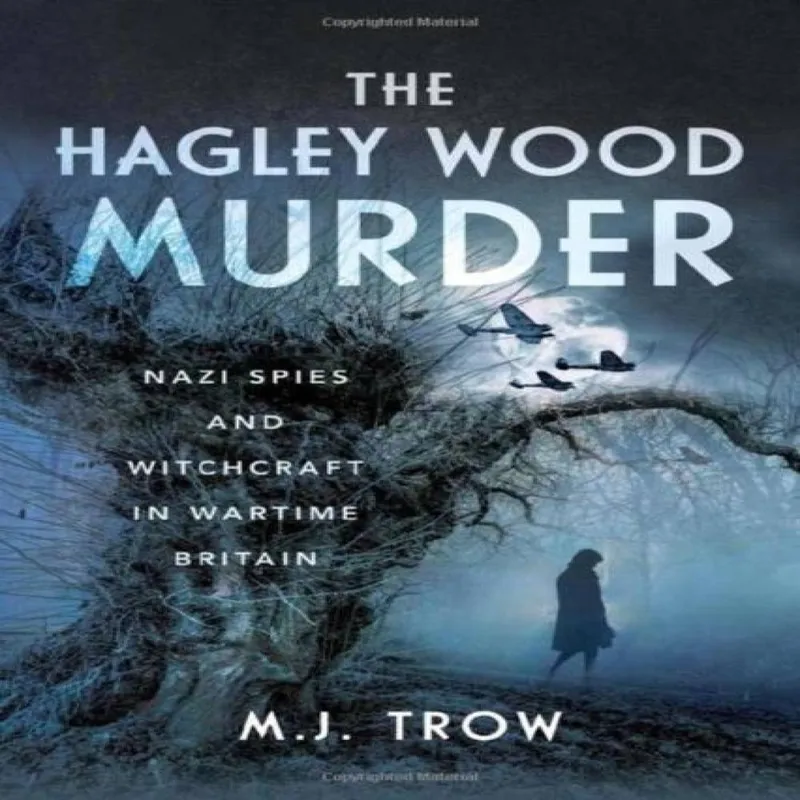M J Trow Hagley Wood Murder Hardback Book Multicolor