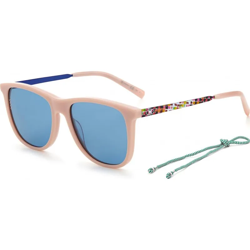 M Missoni Women's Mmi-0029-S-35J Wayfarer Sunglasses in Blue Blue female