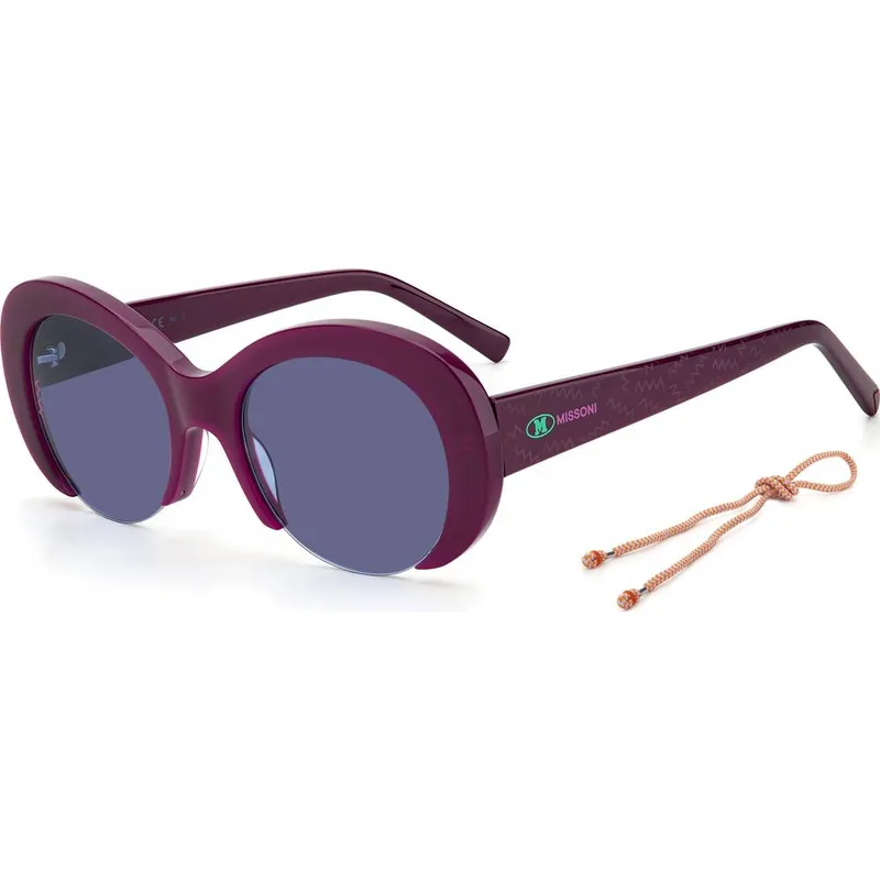 M Missoni Women's Mmi-0071-S-B3V Round/Oval Sunglasses in Purple - Purple