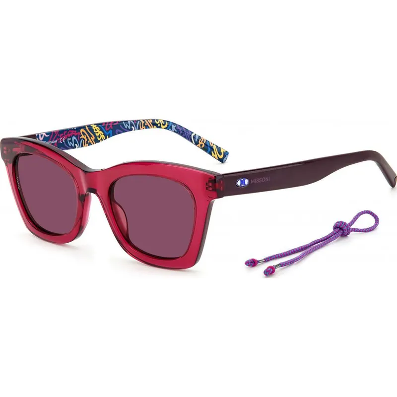 M Missoni Women's Mmi-0089-S-8CQ Square/Rectangle Sunglasses in Pink - Pink