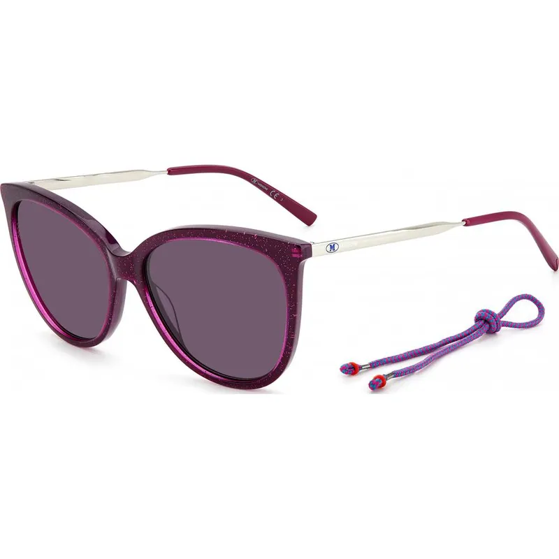 M Missoni Women's Mmi-0119-S-Fgv Butterfly Sunglasses in Purple Purple female