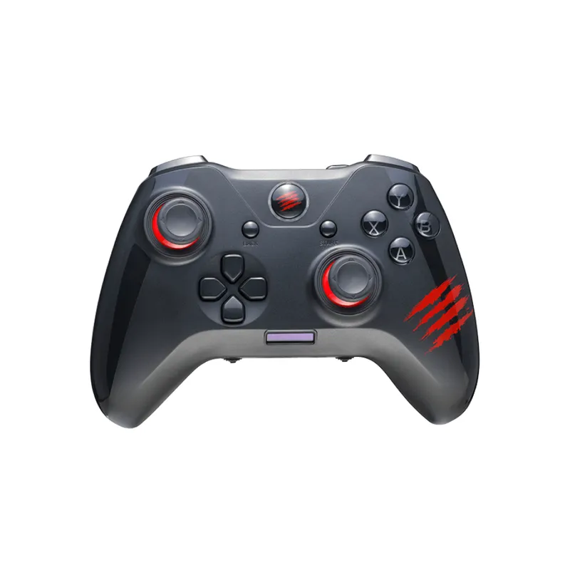 Mad Catz C.A.T. 7 Wired Game Controller - Customisable Profiles, Macro Buttons, OLED Screen - GCPCCAINBL000-0