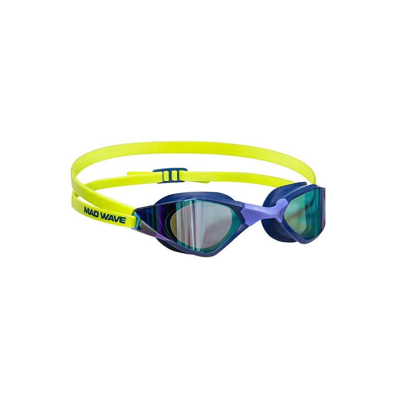 Madwave Dynamix Rainbow Mirror Swimming Goggles Navy One Size Men,Women