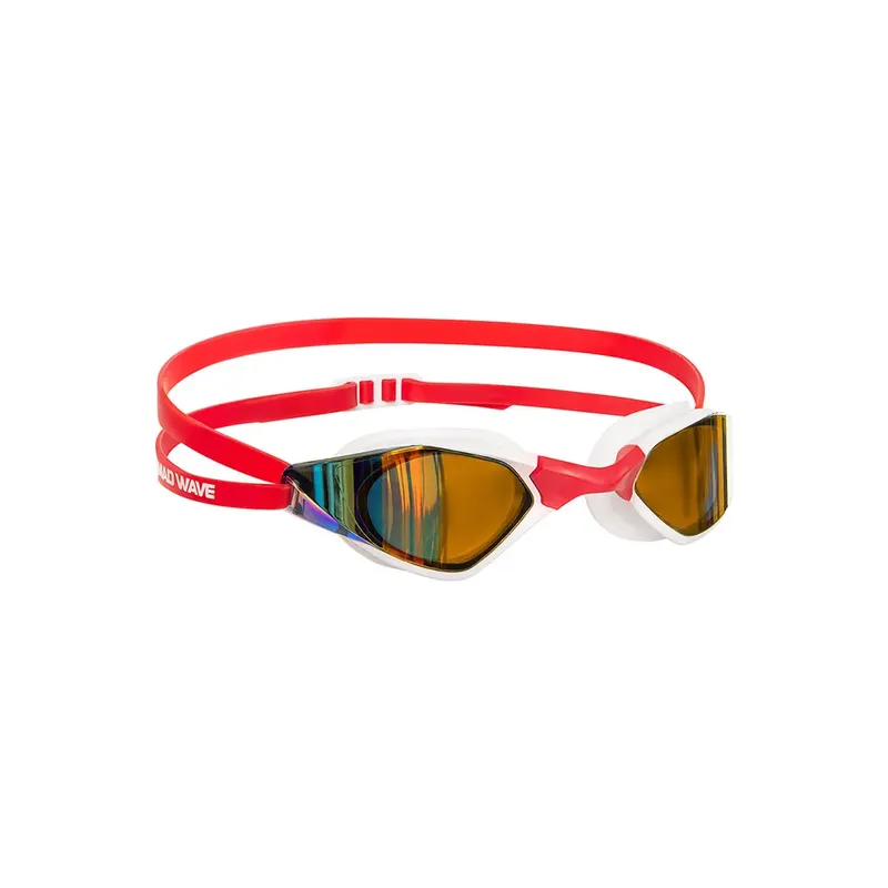 Madwave Dynamix Rainbow Mirror Swimming Goggles White One Size Men,Women
