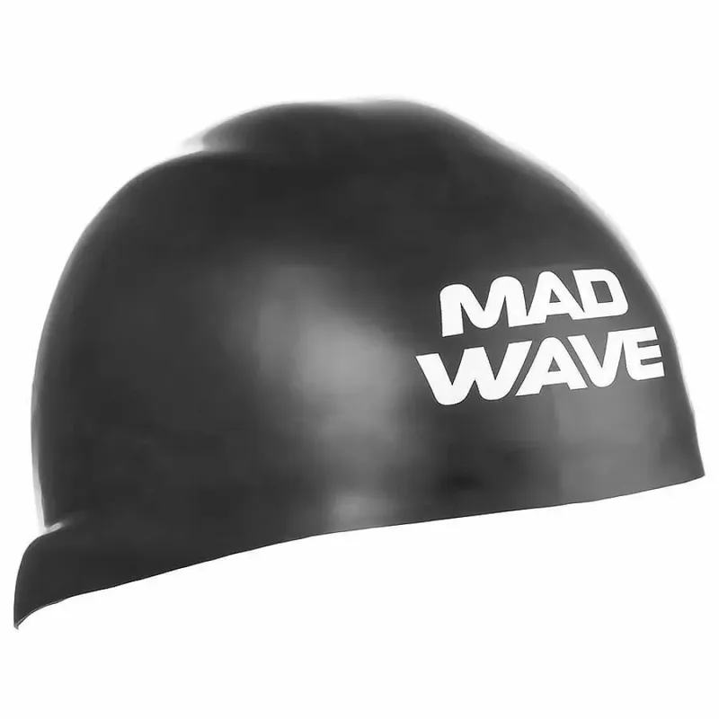 Madwave Fina Approved Swimming Cap Black L unisex
