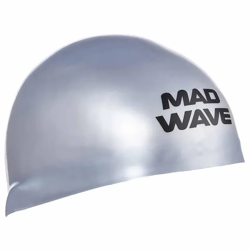 Madwave Fina Approved Swimming Cap Silver L unisex