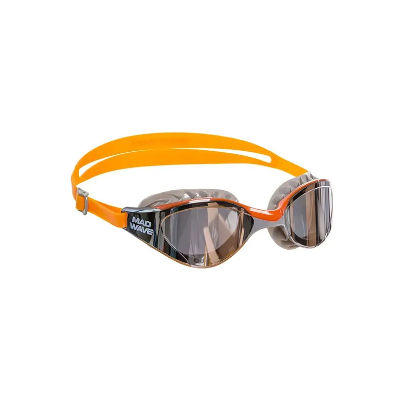 Madwave Hydro Flex Mirror Swimming Goggles Orange One Size Men,Women