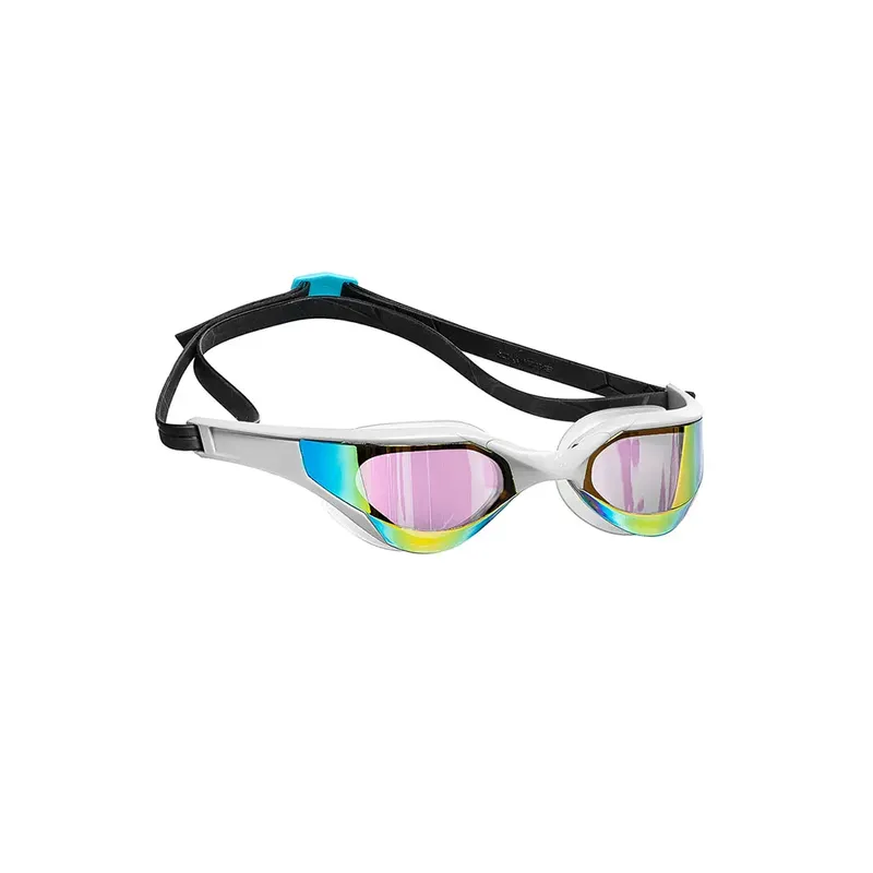 Madwave Razor Rainbow Mirror Swimming Goggles White One Size Men,Women